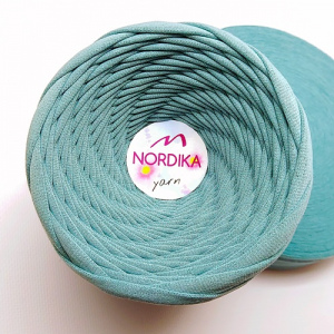 Трикотажна пряжа Nordika Yarn 5-7 мм лагуна 57-043